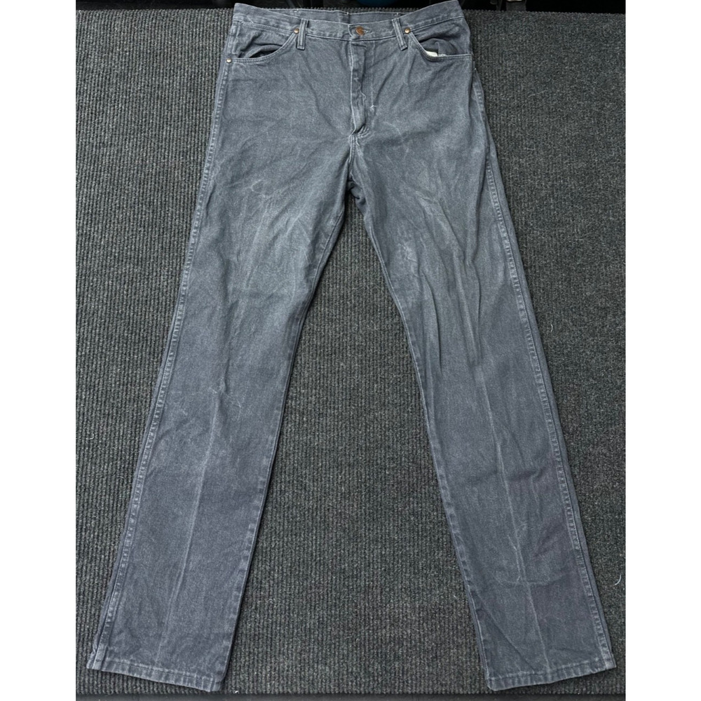 Vintage Wrangler 13MWZCG Gray Cowboy Cut Jeans Men's 35x36 USA Original Fit 90s